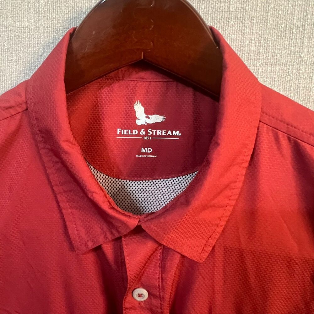 Field & Stream Shirt Men’s M Red Long Snap Sleeve… - image 3